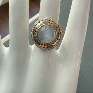 Anna Beck 925 Sterling Silver 18K Gold Plated Ring size 7